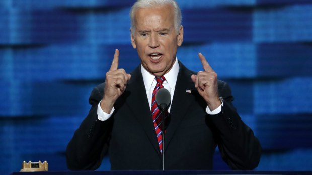 Vice-President Joe Biden dismissed Trump's "malarkey" in a blistering speech.