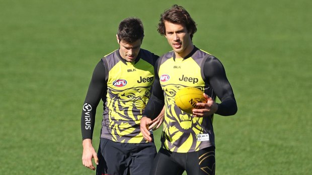 Trent Cotchin, left, and Alex Rance are among the Tigers big-five who Hardwick would not trade.