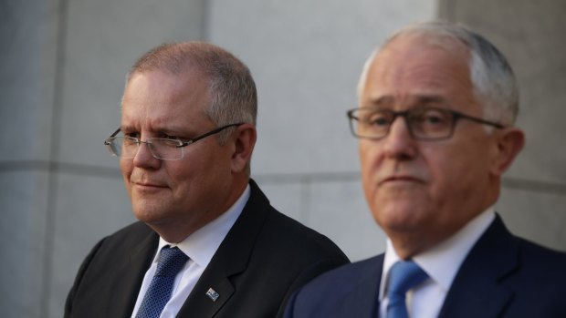 Prime Minister Malcolm Turnbull and Treasurer Scott Morrison announce the royal commission into the banks and financial system on Thursday.