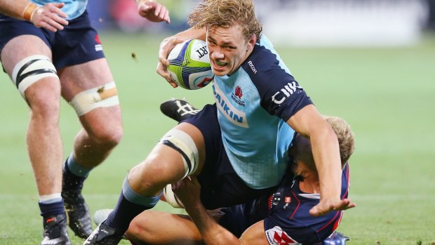 Higher honours: Waratah Ned Hanigan has been selected in Michael Cheika's Wallabies squad for the June Tests.