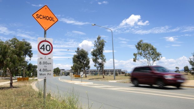 Police have warned people to be cautious as students return to ACT schools on Tuesday. 