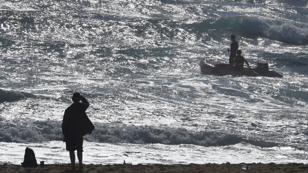 NSW Search and Rescue alongside Surf lifesavers searching for Tui Gallaher last week.