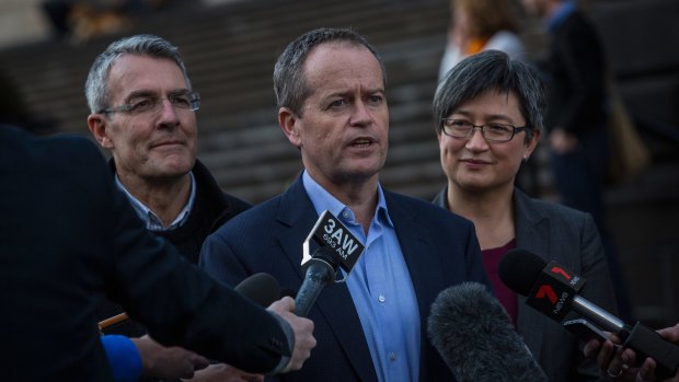 In due time: Opposition Leader Bill Shorten will answer questions about his time at the AWU, but not yet.