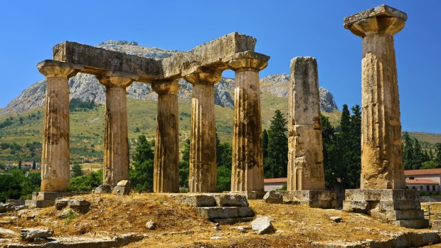 Ancient sites such as the Temple of Apollo, Corinth, can be enjoyed regardless of the time of year.