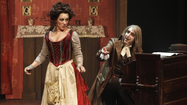 Antoinette Halloran and Kanen Breen in Victorian Opera's <i>Sweeney Todd</i>.