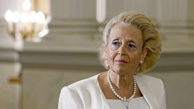 Greece's top Supreme Court judge Vassiliki Thanou attends a swearing-in ceremony as the country's caretaker prime minister at the Presidential Palace in Athens on Thursday. 
