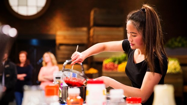 Michelle Lukman, 19, creates a gobsmacking food creation on MasterChef.