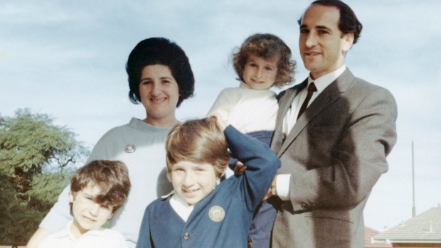Sophie Caplan with her husband, Leslie, and their children Jonathan, Gideon and Benjamin.