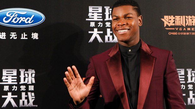 Boyega arrives at the premiere of <i>Star Wars: The Force Awakens</i> in Shanghai last year.
