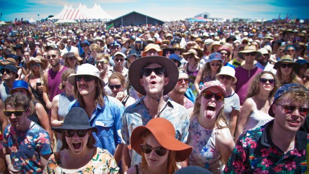 A crowd of 18,000 turned out for the relocated Falls Festival at Mount Duneed.