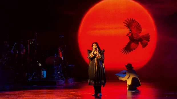 Kate Bush at the Hammersmith Apollo in London in 2014 for her show, which she described as a 'live piece of theatre'. 