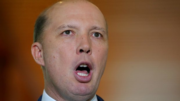 "They can be of any background, they can come to this country on any visa": Immigration Minister Peter Dutton.