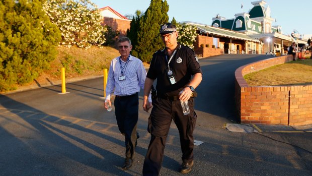 Police at Dreamworld.