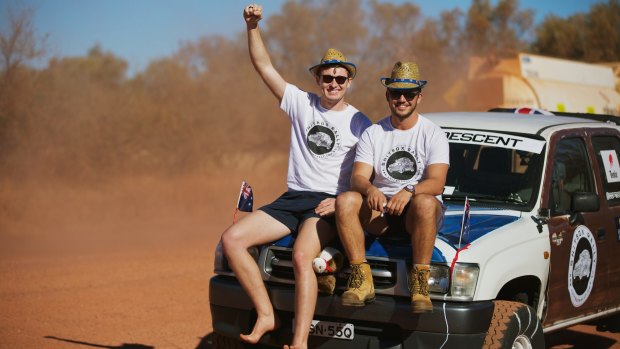 Participants in last year's Shitbox Rally took on touch conditions between Meekatharra and Marble Bar.
