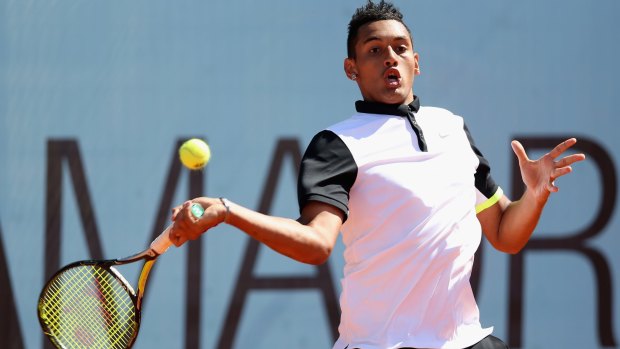 Kyrgios easily beat Daniel Gimeno-Traver in the first round.