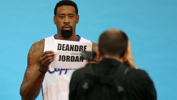That's my name: LA Clippers centre DeAndre Jordan.
