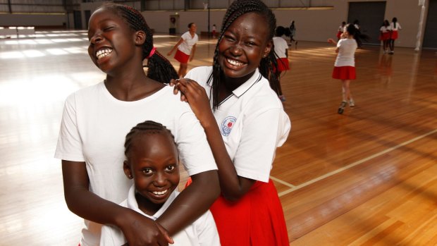 Players at St Mary's Netball Club in Dandenong.