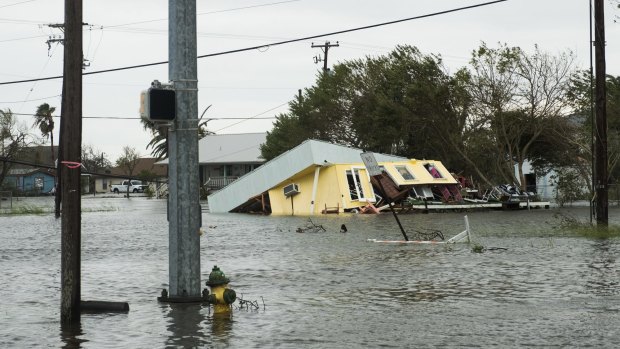 Rockport, Texas, after Hurricane Harvey hit.