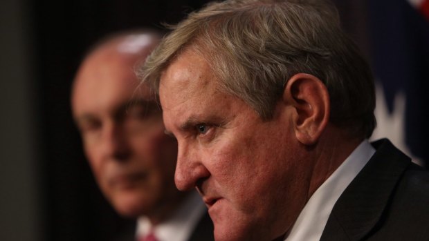 Former industry minister Ian Macfarlane has joined Deputy Prime Minister Warren Truss in the Nationals.