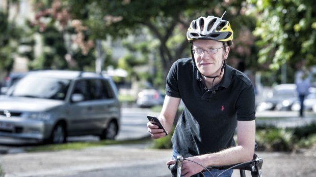 Sebastien Demmel is developing an app to prevent cars and bicycles colliding.