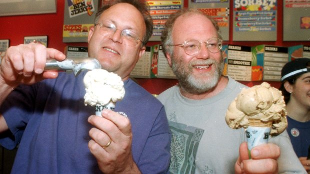 Jerry Greenfield, left, and Ben Cohen have made a fortune out of icecream but are cold on tax cuts.