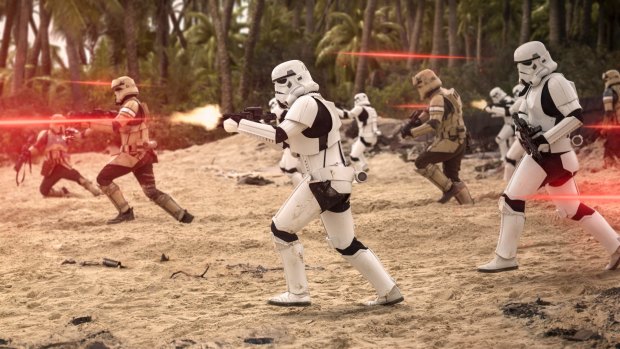 Connected: Imperial troopers in Rogue One.