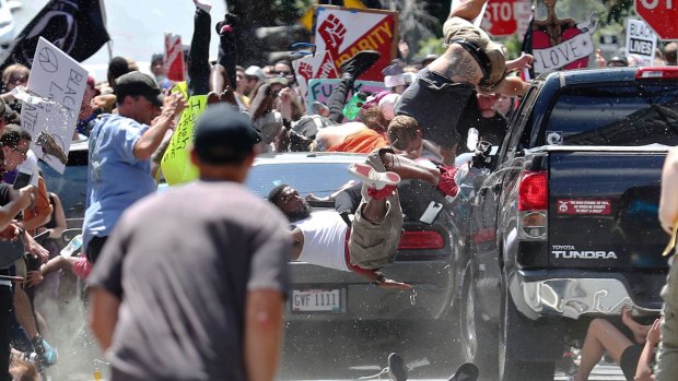One person was killed after a 20-year-old drove his car into people protesting the white nationalist rally.