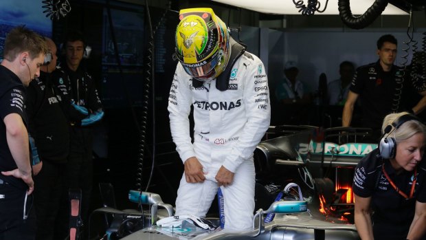 Mercedes driver Lewis Hamilton has called for the "people at the top" to take action.