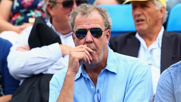 Distracting? Former Top Gear presenter Jeremy Clarkson was in the crowd.