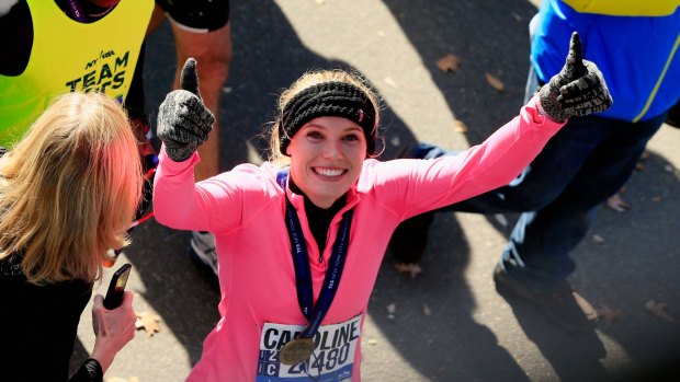 Caroline Wozniacki completed the marathon faster than she had hoped.
