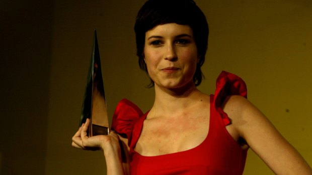 Missy Higgins when she won the ARIA for Best Female Artist in 2005.
