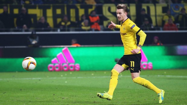 Marco Reus of Borussia Dortmund scored two goals in nine minutes.