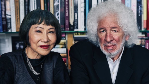 Amy Tan and her editor, Daniel Halpern, in New York.