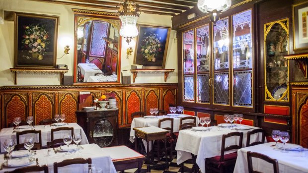 Madrid's Sobrino de Botin, est. 1725, the oldest continually operating restaurant in the world.