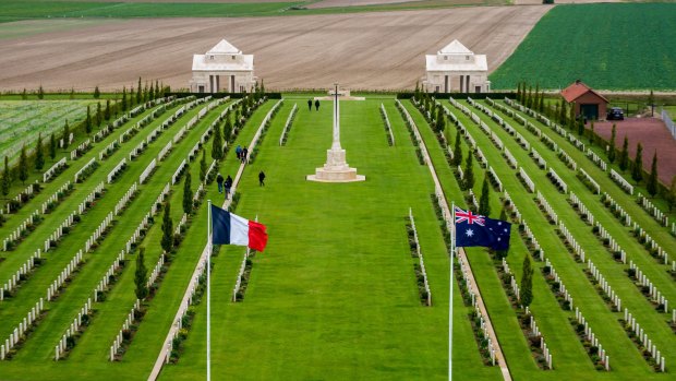Australian National Memorial to the dead of World War I, Villers-Bretonneux. Taking a guided tour of battlefields can be a good idea.