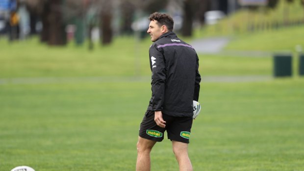 Uncertain return: Billy Slater is yet to confirm his future with his shoulder recovery still not complete.