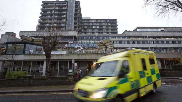 The Royal Free Hospital in London, where Pauline Cafferkey is showing signs of improvement. 