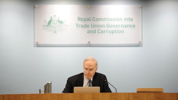 Under fire ... royal commissioner Dyson Heydon was due to be a guest speaker at a Liberal party fundraiser.