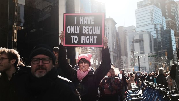 Millions took to the streets in women's marches across the US in January this year, showing the anger and energy unleashed by Donald Trump and the #MeToo campaign.