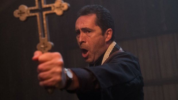 Demian Bichir as Father Burke in <i>The Nun</i>.