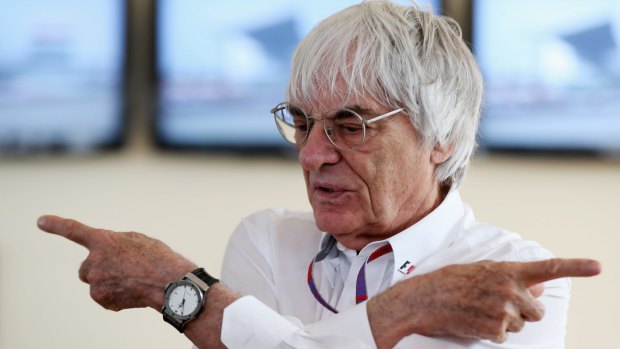 Back on board: F1 supremo Bernie Ecclestone.