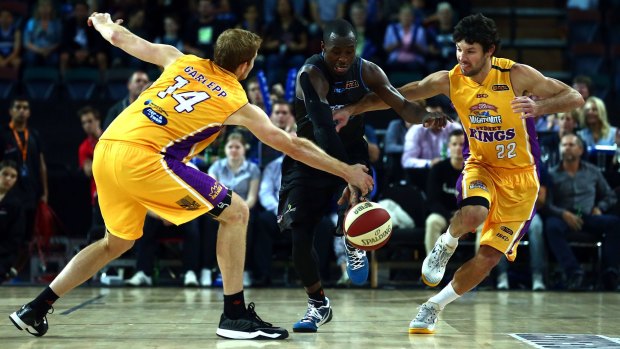Cedric Jackson splits the Sydney Kings defence in Auckland on Friday night.