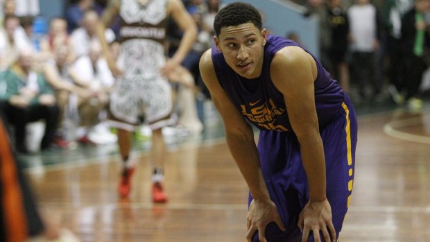 Dedicated: Ben Simmons has made a big impression at Louisiana State University with his focus and drive.