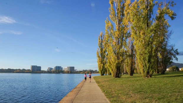 Lake Burley Griffin, Canberra. 