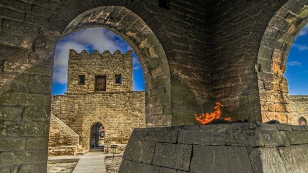 The Temple of Fire in Surakhani near Baku, Azerbaijan.