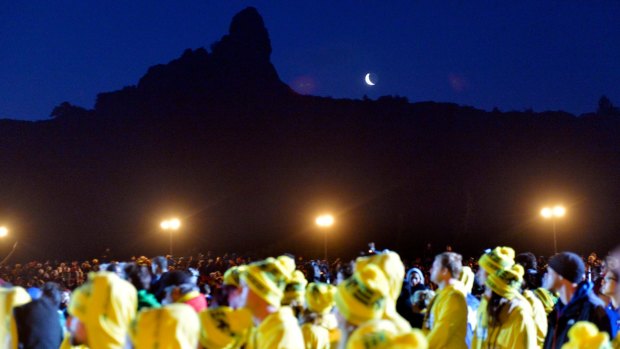 Dawn service at Gallipoli, 2014: Visitors to this year's Anzac services will pass through several security checks.