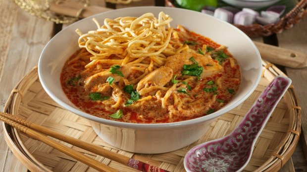 Khao soi, a coconut and curry flavoured noodle dish.
