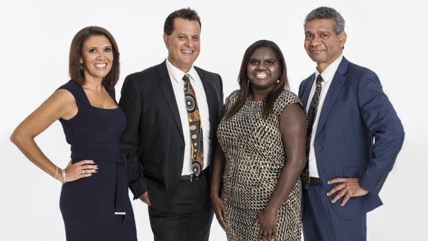 The Marngrook Footy Show, with Shelley Ware, Grant Hansen, Leila Gurruwiwi and  Gilbert McAdam.