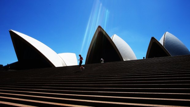Defaced and damaged: The Sydney Opera House.