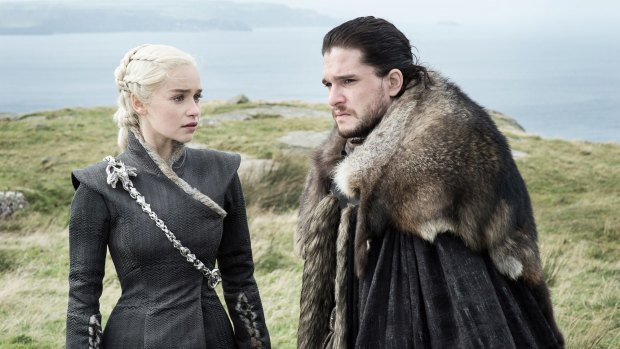 Danaerys Targaryen (Emilia Clarke) and Jon Snow (Kit Harington) discover a shared bond with dragons.
